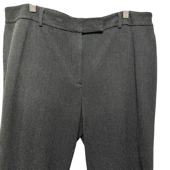 Talbots Women High Waist Slim Pants 12 Micro Check Office Minimalist Tailored - Picture 3 of 7